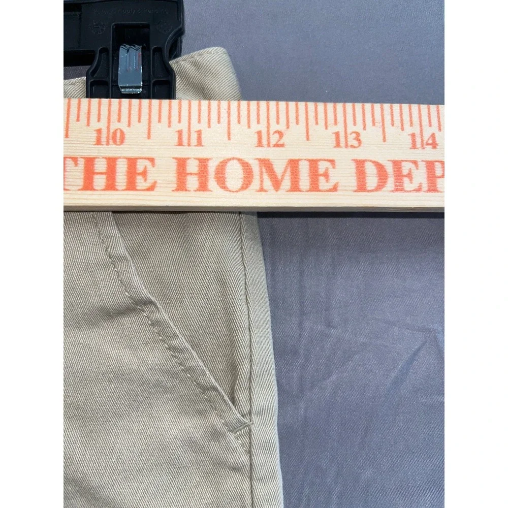 Old Navy Chino Shorts Girls 7 Beige Cotton Stretch Standard Fit Flat Front‎